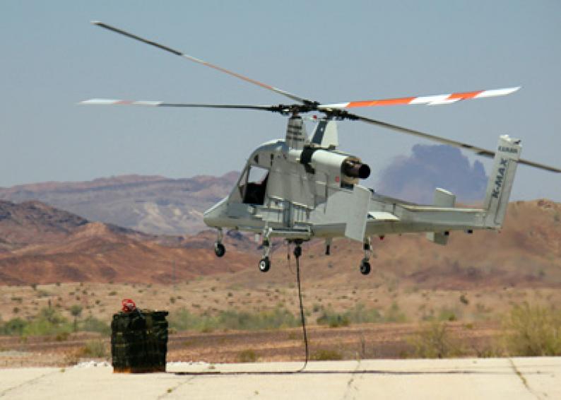 Team K-MAX Successfully Demonstrates Unmanned Helicopter Cargo Resupply to USMC